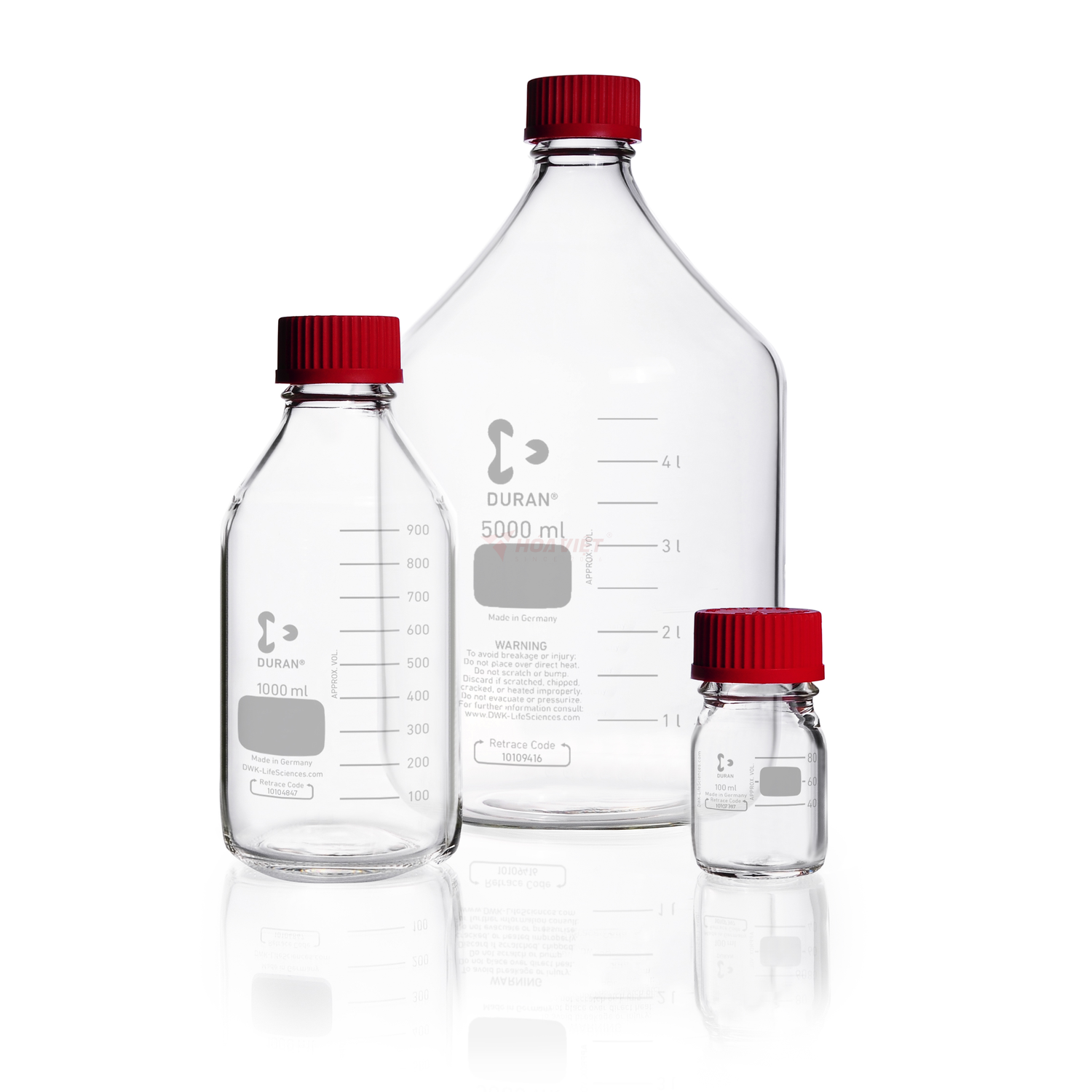 Chai Thủy Tinh DURAN GL32 50ml Trong Suốt Có Vạch Chia – Kèm Nắp Vặn & Vòng Rót PP Chai Thủy Tinh DURAN GL32 50ml Trong Suốt Có Vạch Chia – Kèm Nắp Vặn & Vòng Rót PP