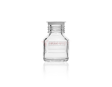 DURAN PURE GL25 25ml clear glass bottle graduated with dust cover