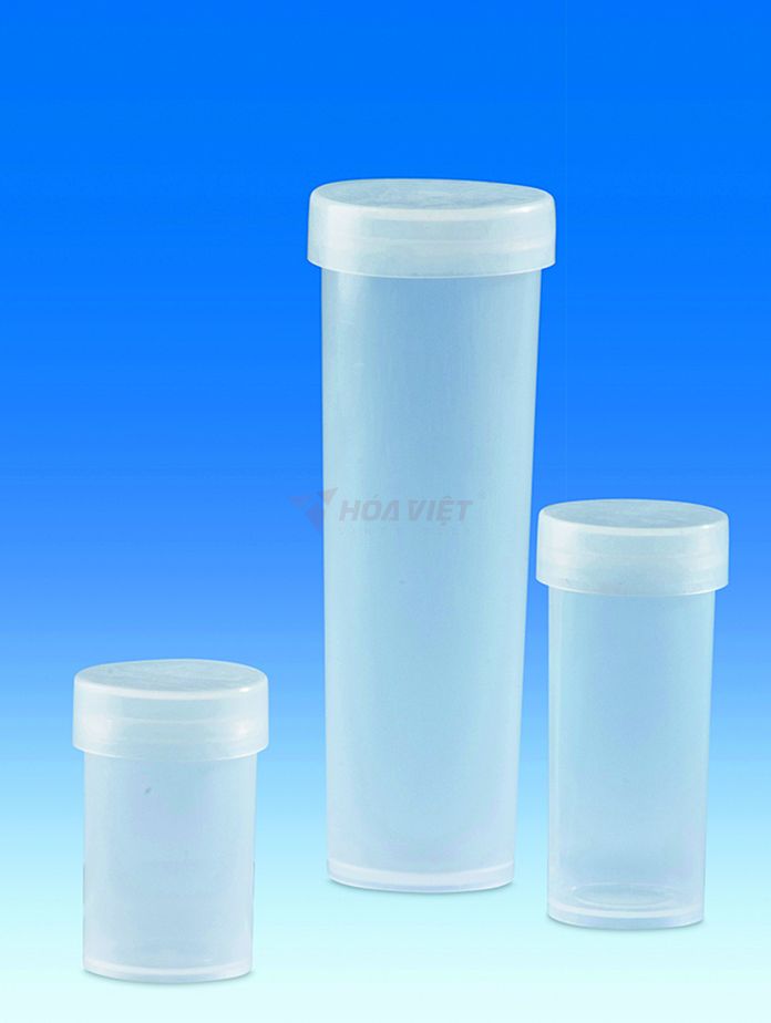 Lọ đựng mẫu nhựa PP Vitlab 160ml nắp đậy