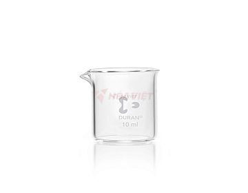 DURAN® Laboratory Glass Beaker 10 ml Low Form with Spout, Ungraduated