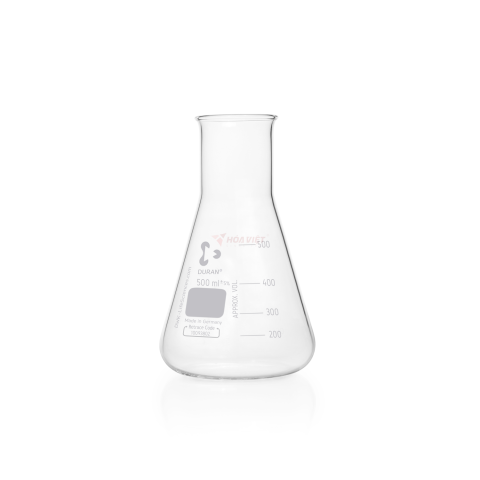Bình tam giác DURAN® 500 ml cổ rộng, có vạch chia – Erlenmeyer Flask Bình tam giác DURAN® 500 ml cổ rộng, có vạch chia – Erlenmeyer Flask