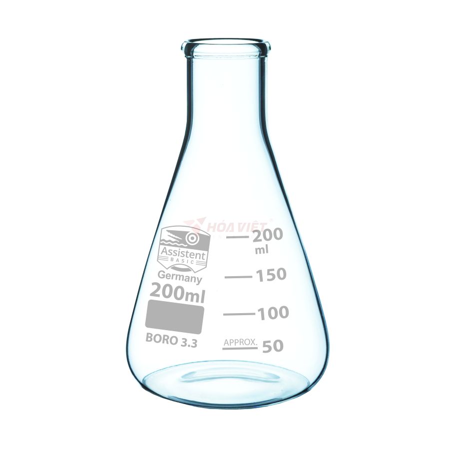 Bình tam giác thủy tinh Assistant 125ml cổ hẹp
