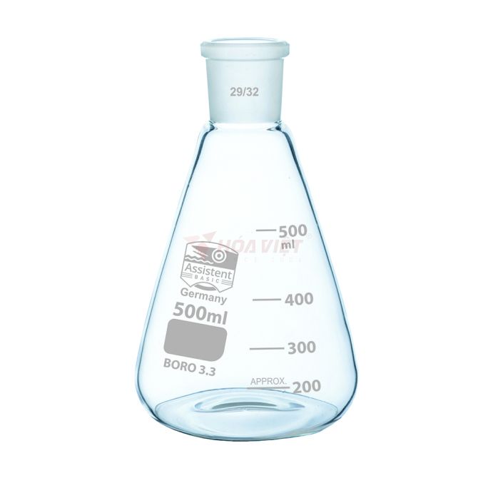 Bình tam giác thủy tinh Assistant 50ml cổ nhám