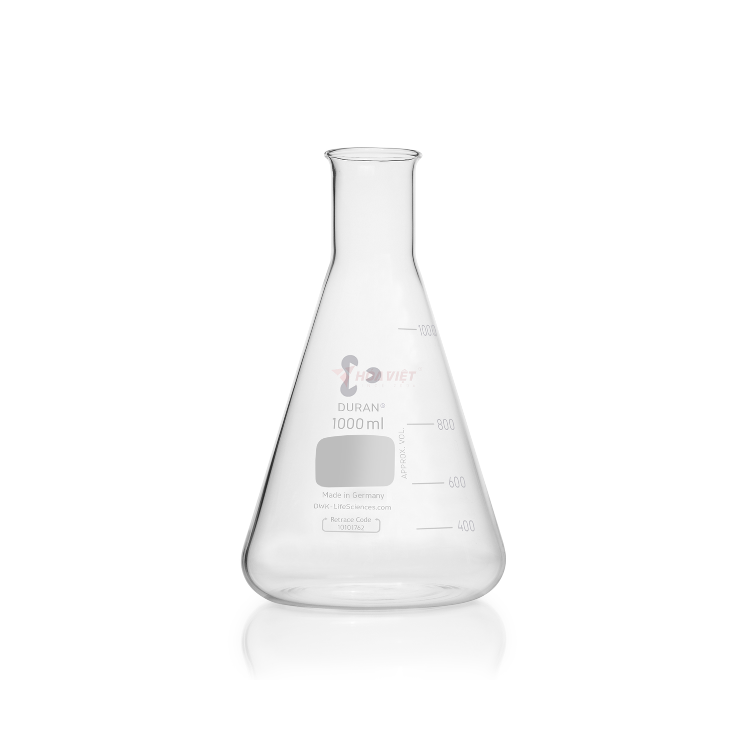 Bình tam giác DURAN® 1000 ml cổ hẹp, có vạch chia – Erlenmeyer Flask Bình tam giác DURAN® 1000 ml cổ hẹp, có vạch chia – Erlenmeyer Flask