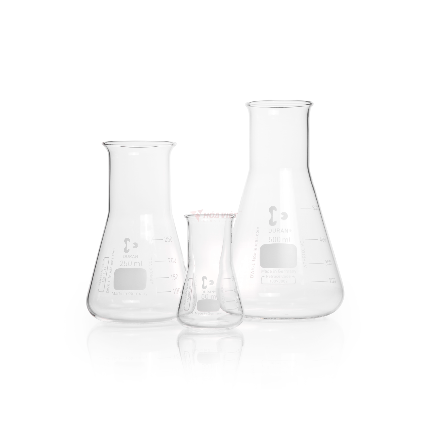 Bình tam giác DURAN® 100 ml cổ rộng, có vạch chia – Erlenmeyer Flask Bình tam giác DURAN® 100 ml cổ rộng, có vạch chia – Erlenmeyer Flask