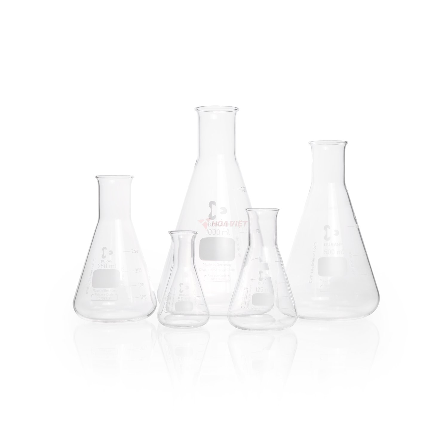 Bình tam giác DURAN® 100 ml cổ hẹp, có vạch chia – Erlenmeyer Flask Bình tam giác DURAN® 100 ml cổ hẹp, có vạch chia – Erlenmeyer Flask