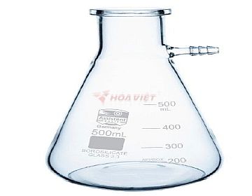 Assistent glass Erlenmeyer flask 1000ml with vacuum sidearm