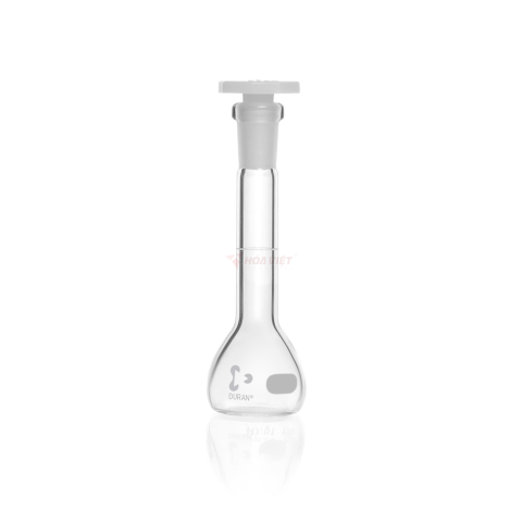 Bình định mức DURAN® 5 ml Class A, vạch trắng, nút PE bát giác NS 7/16 Bình định mức DURAN® 5 ml Class A, vạch trắng, nút PE bát giác NS 7/16