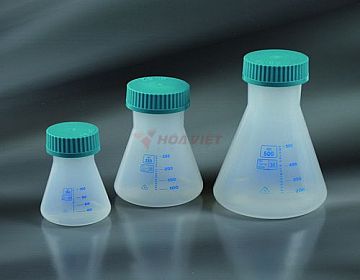 Aptaca PP graduated Erlenmeyer flask 100ml with screw cap