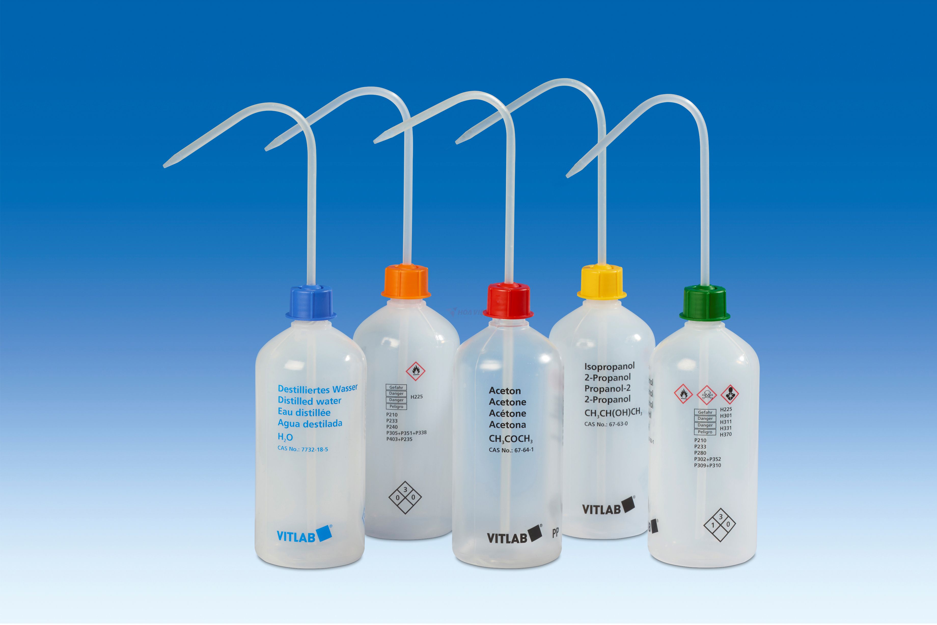 Bình tia nhựa PE-LD Vitlab 1000ml chứa Ethanol (rỗng) Bình tia nhựa PE-LD Vitlab 1000ml chứa Ethanol (rỗng)