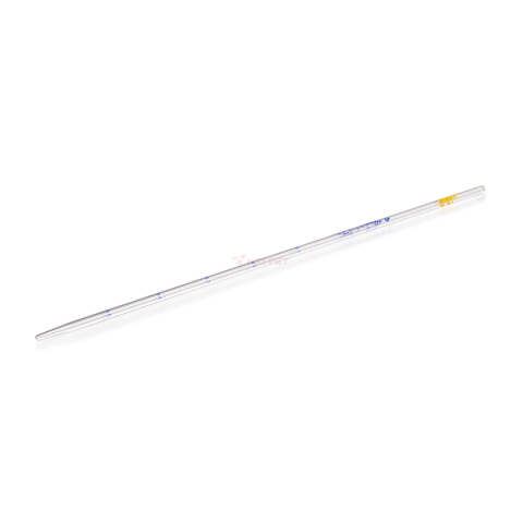 Pipet chia độ thủy tinh 0.5 ml Class AS, vạch xanh, Type 1, có chứng chỉ lô Pipet chia độ thủy tinh 0.5 ml Class AS, vạch xanh, Type 1, có chứng chỉ lô