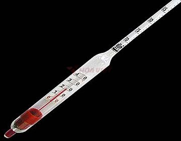 Cồn kế Alla 0 - 100: 1% có nhiệt kế 0+40°C