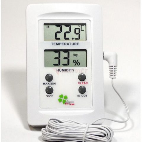 Alla digital thermo-hygrometer, dual display, -50 to +70°C, 20-99% RH