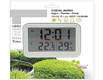 Alla digital thermo-hygrometer with clock -20 +50°C 10-99% RH