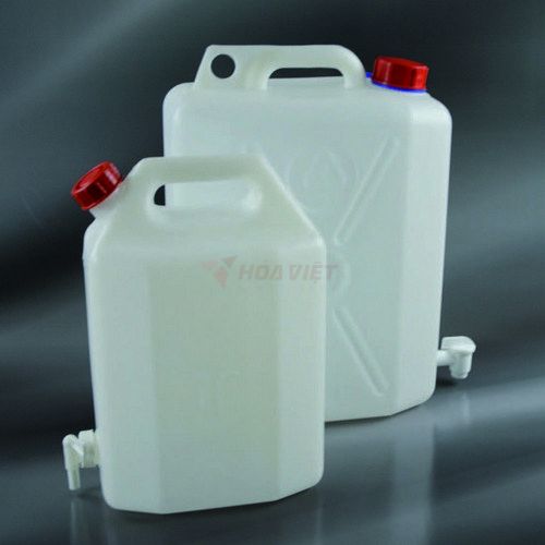 Bình đựng mẫu nhựa HDPE Aptaca có van 10L Bình đựng mẫu nhựa HDPE Aptaca có van 10L