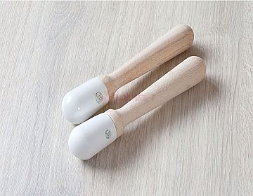 Chày sứ nhám Jipo dài 180mm không tráng men 830a/2