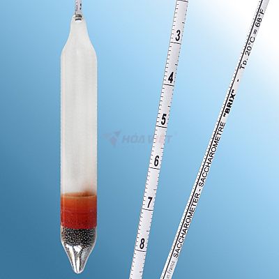 Tỷ trọng kế đo Brix Alla 10 - 20: 0.1% Tp 20°C Tỷ trọng kế đo Brix Alla 10 - 20: 0.1% Tp 20°C