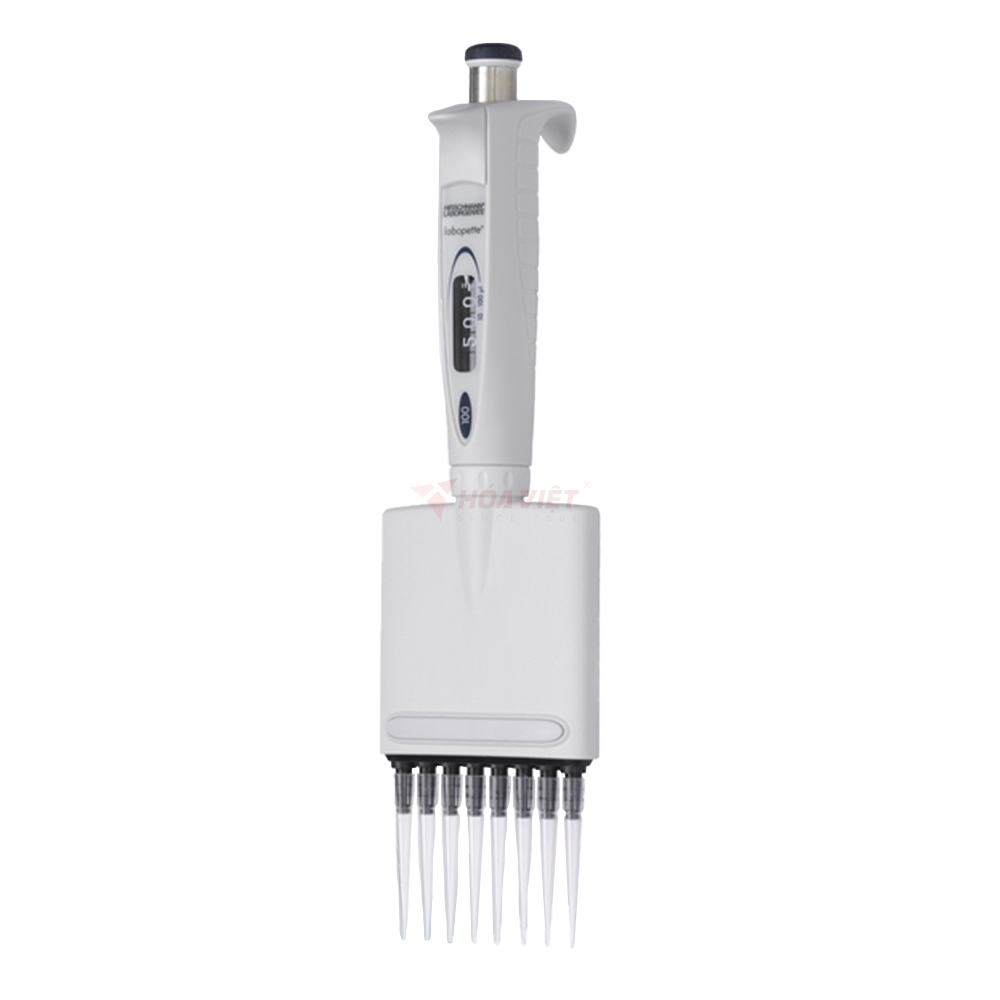 Dụng cụ hút mẫu micropipette Hirschmann 0.5-10ul 8 kênh Dụng cụ hút mẫu micropipette Hirschmann 0.5-10ul 8 kênh