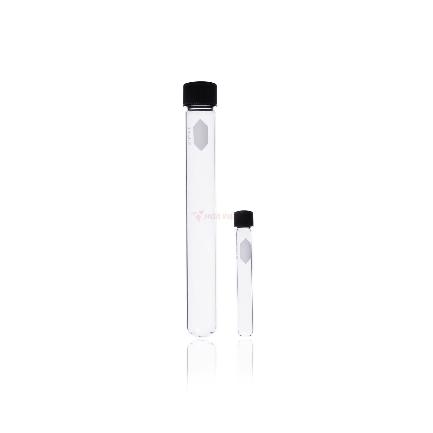 Ống nghiệm thủy tinh Kimble-DWK 25x150mm nắp vặn đen Ống nghiệm thủy tinh Kimble-DWK 25x150mm nắp vặn đen