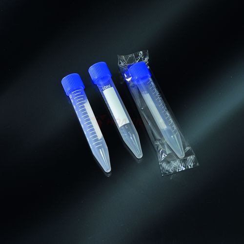 Tuýp ly tâm đáy nhọn PP Aptaca 10ml tiệt trùng có nhãn nắp vặn 100 cái/gói