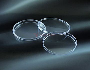 Aptaca plastic Petri dish 100mm, with 3 vents