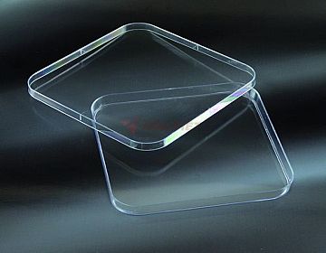 Aptaca 120x120mm sterile square plastic petri dish