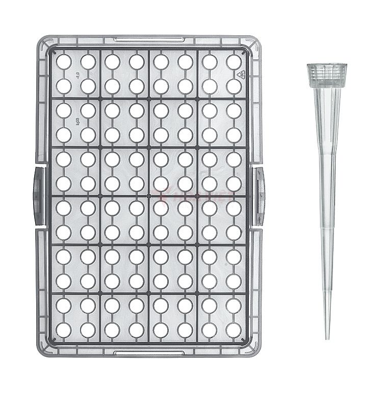 Hộp tip trắng Vitlab 0.5-20ul 96 cái/hộp Hộp tip trắng Vitlab 0.5-20ul 96 cái/hộp