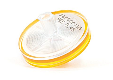 Đầu lọc PTFE Sartorius Ø 25mm tiệt trùng lỗ lọc 0.2µm 50 cái/hộp Đầu lọc PTFE Sartorius Ø 25mm tiệt trùng lỗ lọc 0.2µm 50 cái/hộp