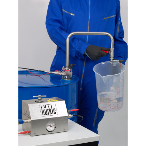 Burkle solvent withdrawal system, discharge tube 95cm