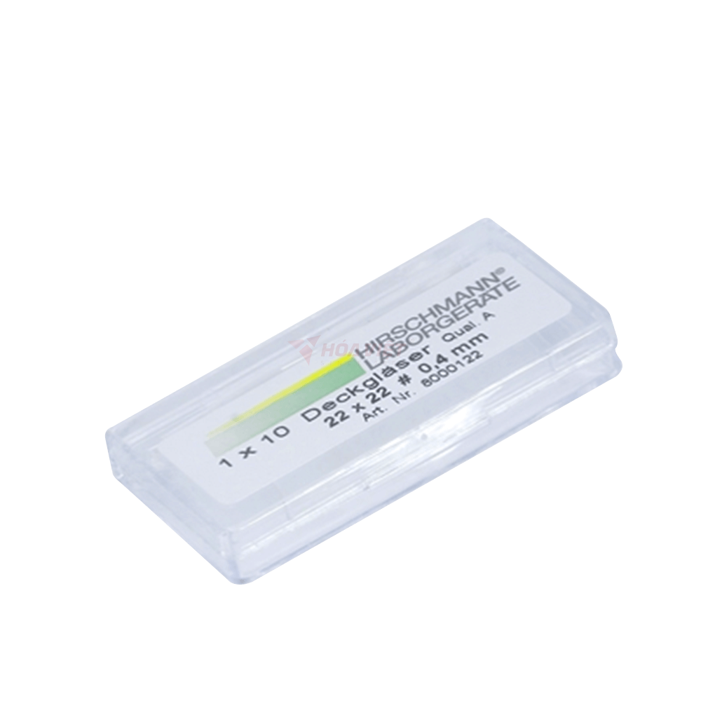 Phiến kính thủy tinh Hirschmann 22x40mm 100 cái/hộp