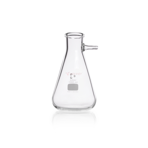 Bình lọc chân không DURAN® 1000 ml dạng Erlenmeyer, đầu nối ống thủy tinh Bình lọc chân không DURAN® 1000 ml dạng Erlenmeyer, đầu nối ống thủy tinh